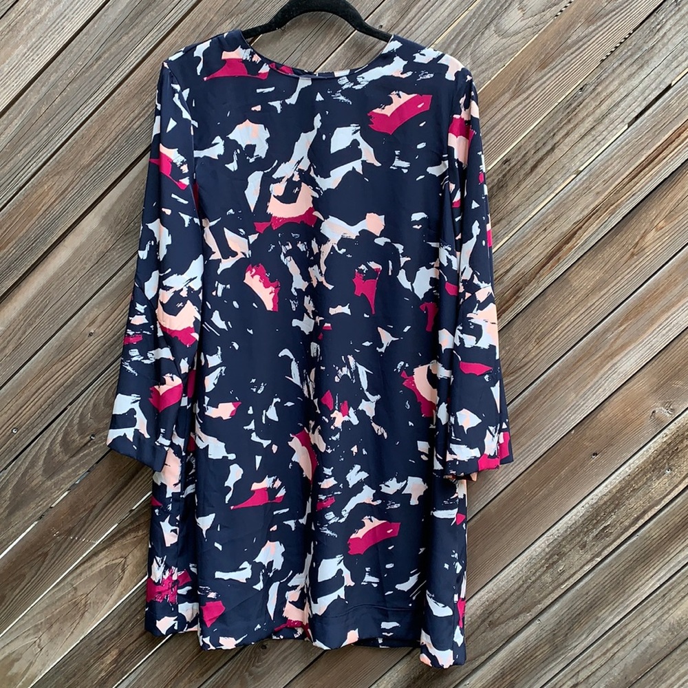 Banana Republic Abstract Navy Dress